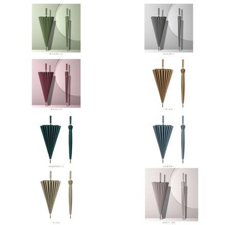 長傘 24本骨 lyum902 ダークグリーン