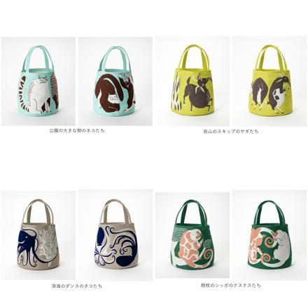 MiW トートバッグ 樹枝のシッポのクスクスたち