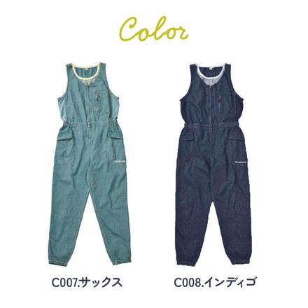 MONKUWA デニムサロペット 3Lサイズ C007.サックス