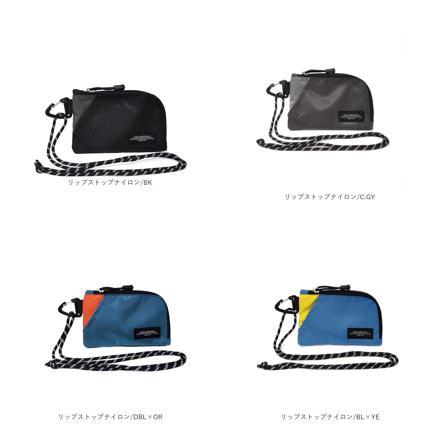 マルチネックポーチ ナイロンXフェイクスエード/KH