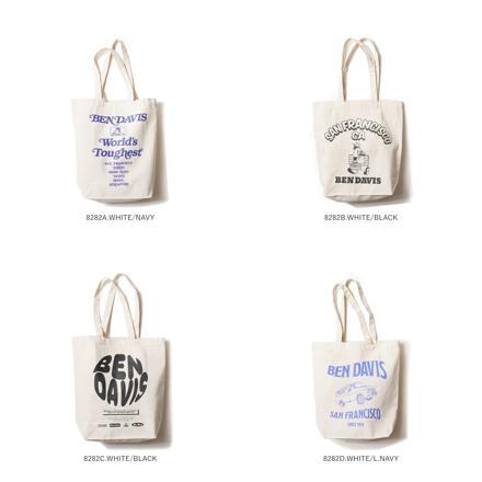 BENDAVIS ベンデイビス ORGANIC COTTON TOTE トートバッグ 8282B.WHITE/BLACK