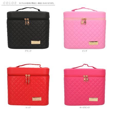 メイクボックス 鏡付き pmy8011 ローズピンク