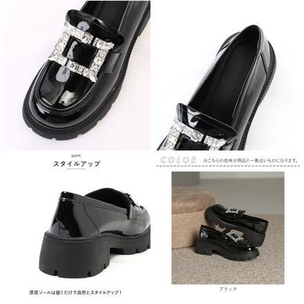 ローファー pMyrfShoeS02 37(23.5cM) ブラック