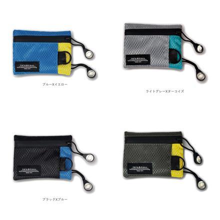 ナイロンコインケース ネイビーXレッド