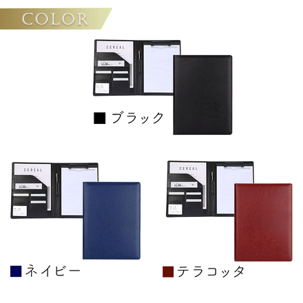 mitas A4 クリップボード PUレザー ブラック TN-CBPU-BK