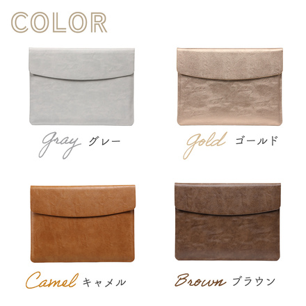 mitas フェイクレザー タブレットケース ゴールドTN-FLCC-GD