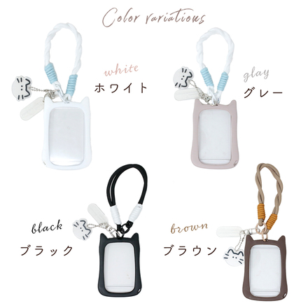 MILASIC ネコ耳 カードケース ホワイト TN-PCCTC-WH