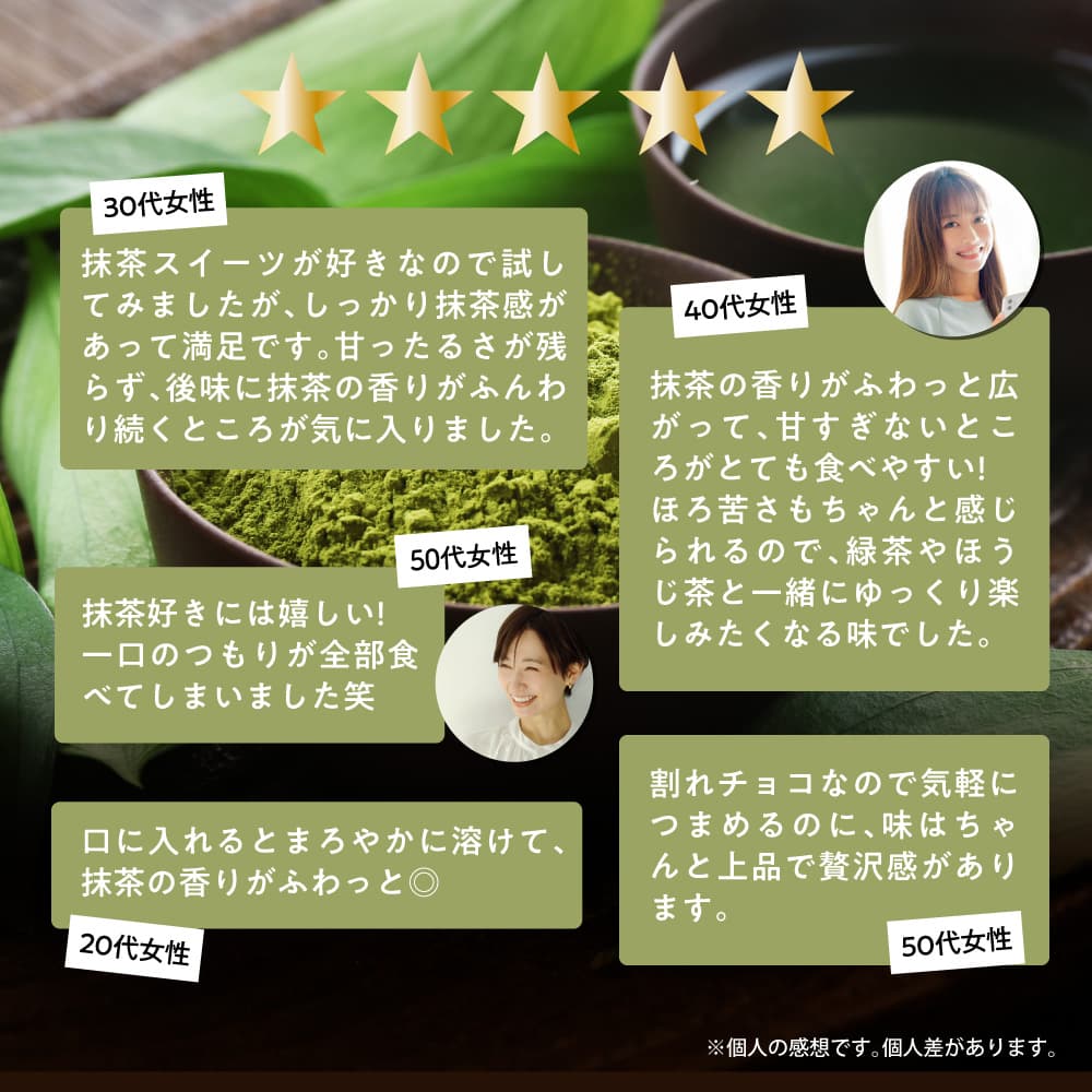 【予約受付】10月下旬～順次出荷 割れチョコ 抹茶 180g