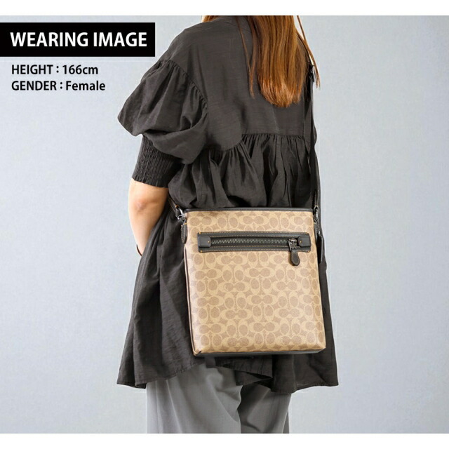 コーチ ショルダーバッグ メッセンジャーバッグ メンズ アウトレット ブランド COACH CW227 QBNRX ライトブラウン/ブラック 斜めがけ 高級 おしゃれ プレゼント 男性 実用的 かっこいい