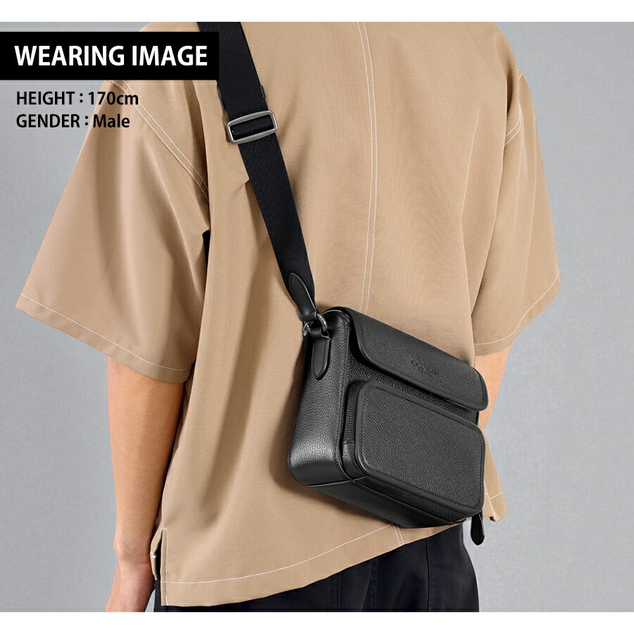 コーチ ショルダーバッグ メッセンジャーバッグ メンズ アウトレット ブランド COACH レザー CY800 QB BK ブラック 斜めがけ 高級 おしゃれ プレゼント 男性 実用的 かっこいい