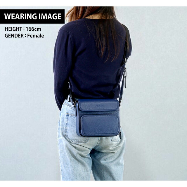 コーチ ショルダーバッグ メッセンジャーバッグ メンズ アウトレット ブランド COACH レザー CY800 QBDEB ネイビー 斜めがけ 高級 おしゃれ プレゼント 男性 実用的 かっこいい