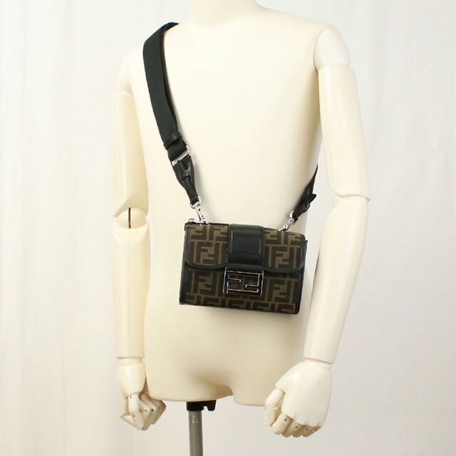 フェンディ 斜め掛け ショルダーバッグ メンズ ブランド FENDI 7VA649 ブラウン バッグ