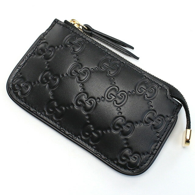 グッチ コインケース キーリング付 レディース GUCCI レザー イタリア 447964 ブラック 財布 小銭入れ 小さい ブランド 高級 おしゃれ プレゼント 実用的 かわいい