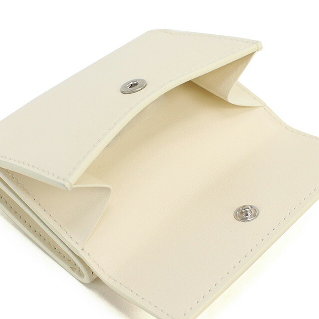 ジル サンダー 三折財布小銭入付き レディース JIL SANDER イタリア J07UI0009 ホワイト系 財布 ウォレット ブランド 高級 おしゃれ プレゼント 実用的