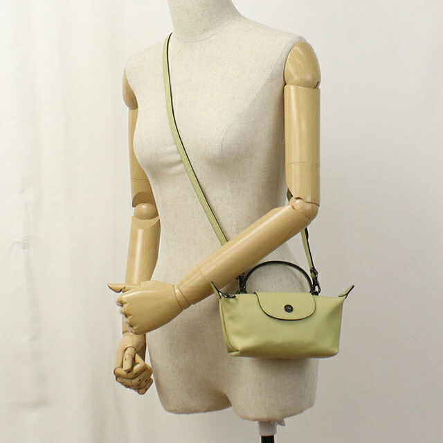 ロンシャン ハンドバッグ レディース ブランド Longchamp 2WAY レザー 34205 イエロー 軽量 小さめ 手提げ 高級 おしゃれ プレゼント 女性 実用的 かわいい