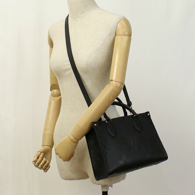 ルイヴィトン トートバッグ レディース ブランド LOUIS VUITTON アンプラント オンザゴー PM M45653 ブラック バッグ 軽量 手提げ 高級 おしゃれ プレゼント 女性 実用的 かわいい