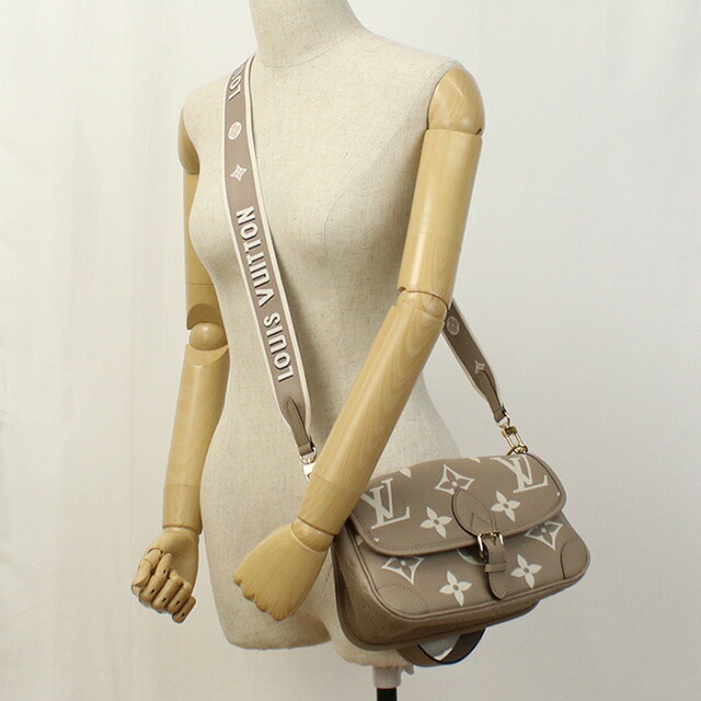 ルイヴィトン ショルダーバッグ レディース ブランド LOUIS VUITTON バイカラーモノグラム・アンプラント ディアヌ M46583 ベージュ バッグ 斜めがけ 高級 おしゃれ プレゼント 女性 実用的 かわいい