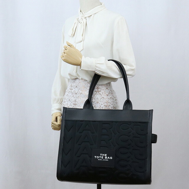 マーク・ジェイコブス トートバッグ レディース ブランド MARC JACOBS THE LARGE TOTE ベトナム 2P3HTT009H02 BLACK ブラック バッグ