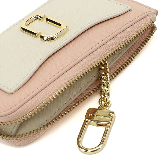 マークジェイコブス キーリング付小銭入れ レディース ブランド MARC JACOBS THE TOP ZIP MULTI WALLET フラグメントケース 2F3SMP063S07 ROSE MULTI