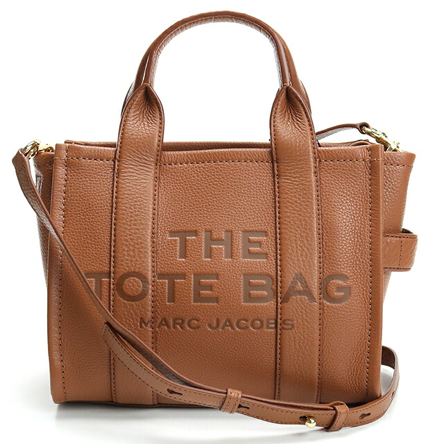 マークジェイコブス トートバッグ レディース ブランド MARC JACOBS MINI TRAVELER TOTE 2WAY レザー H009L01SP21 ブラウン 軽量 手提げ 高級 おしゃれ プレゼント 女性 実用的 かわいい