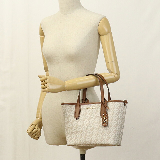 マイケル・コース トートバッグ レディース ブランド MICHAEL KORS ELIZA カンボジア 30R4GZAT0B VANILLA-LUGG ホワイト系 バッグ 軽量 手提げ 高級 おしゃれ プレゼント 女性 実用的 かわいい