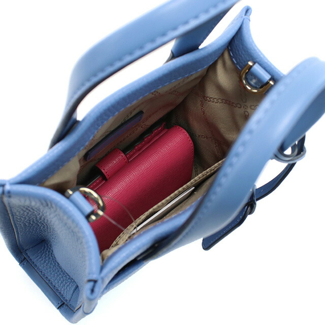 マイケル・コース ハンドバッグ レディース MICHAEL KORS GIGI レザー インドネシア 32R4G3GC4L FRENCH BLUE ブルー系 バッグ 軽量 小さめ 手提げ ブランド 高級 おしゃれ プレゼント 女性 実用的 かわいい