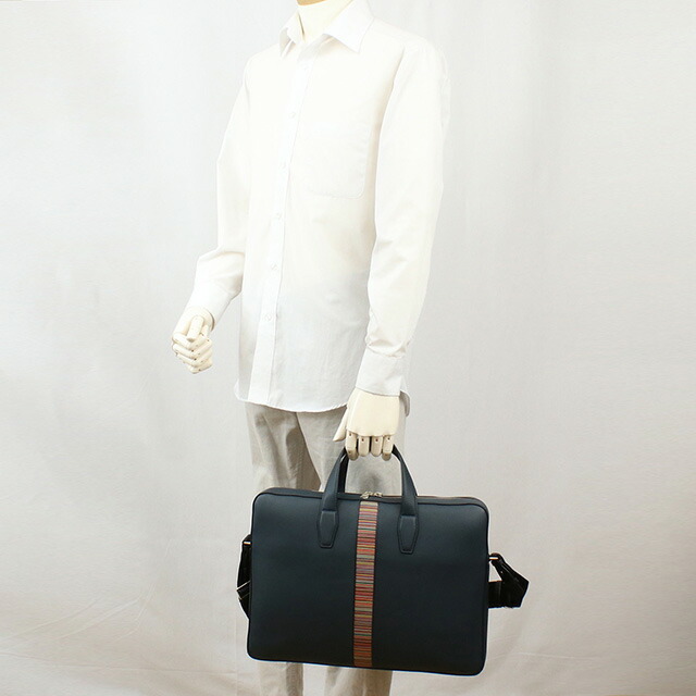 ポール・スミス ブリーフケース メンズ Paul Smith レザー タイ M1A6603 BLUE ブルー系 バッグ 軽量 A4 ノートpc ブランド 高級 おしゃれ プレゼント 男性 実用的 かっこいい