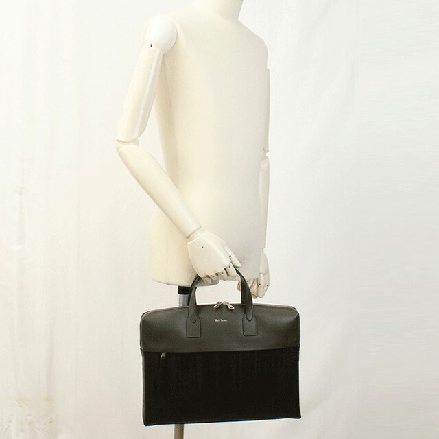 ポール・スミス ブリーフケース メンズ Paul Smith レザー タイ M1A7167 GREEN カーキ ブラック バッグ 軽量 A4 ノートpc ブランド 高級 おしゃれ プレゼント 男性 実用的 かっこいい