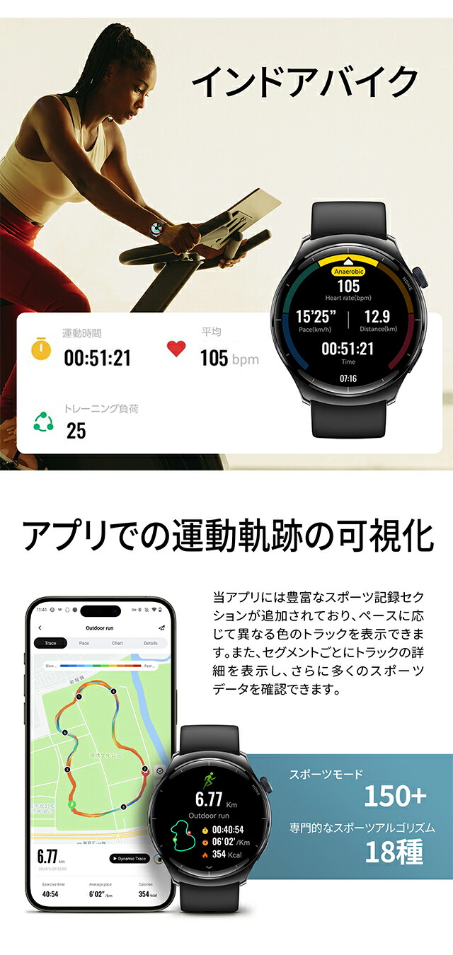 ミブロ ライト3 プロ 充電式クオーツ スマートウォッチ ブランド メンズ レディース Bluetooth mibro SP380011-C08 デジタル ブラキッシュグリーン