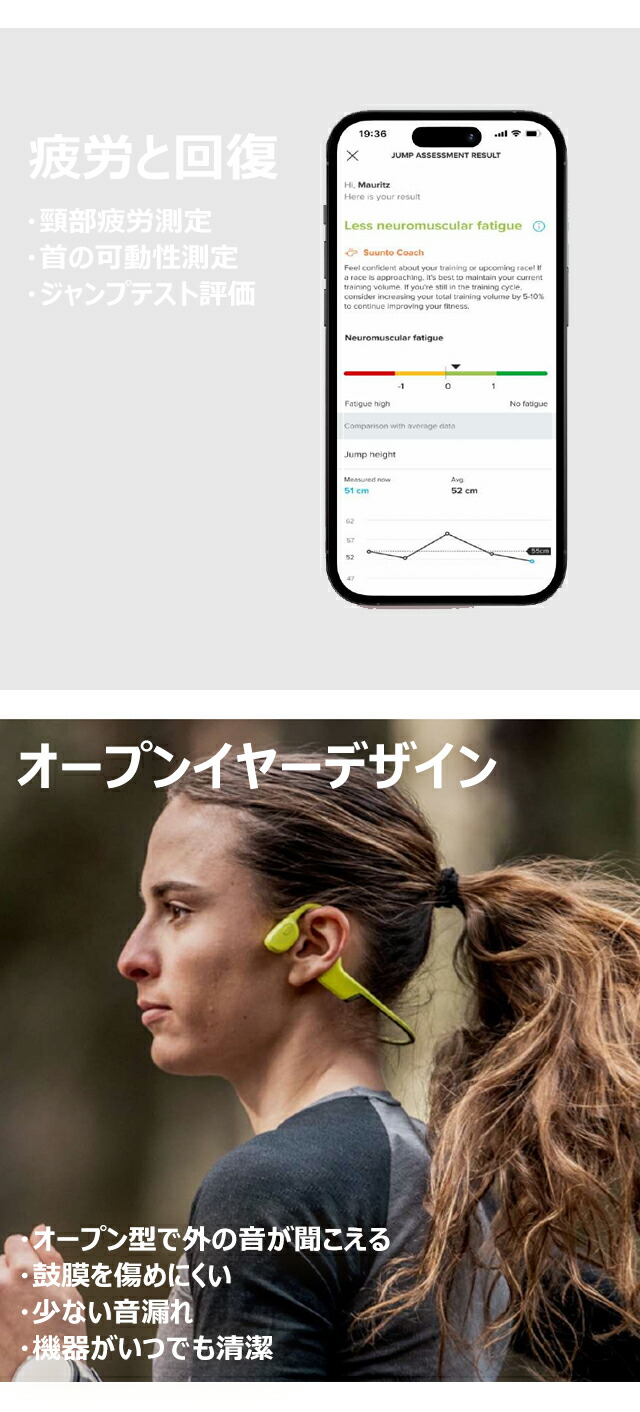 スント AQUA LIME BLUE 充電式クォーツ ヘッドホン ブランド メンズ レディース スントアクセサリー イヤホン Bluetooth SUUNTO SS051108000 ブルー