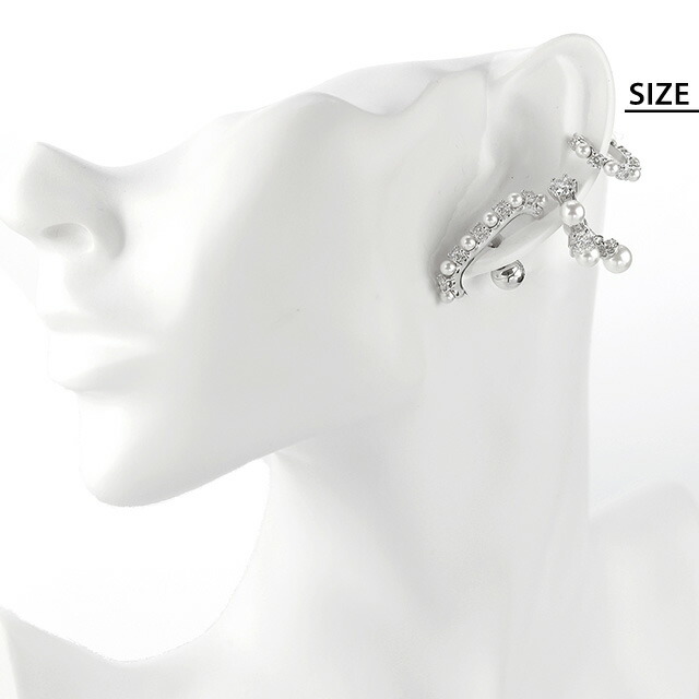 スワロフスキー ピアス レディース ブランド SWAROVSKI Matrix イヤーカフ 3点セット スタッド スワロフスキー 両耳用 5691715 シルバー アクセサリー