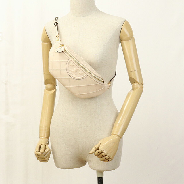 トリーバーチ ボディバッグ レディース ブランド TORY BURCH FLEMING NEW BELT BAG レザー 160132 NEW CREAM ベージュ系 バッグ 軽量 小さめ 高級 おしゃれ プレゼント 女性 実用的 かわいい