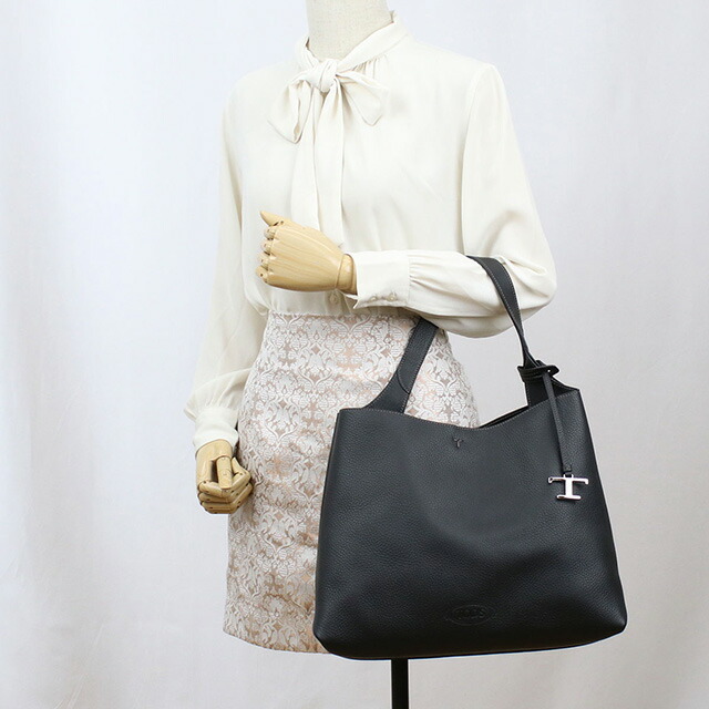 トッズ トートバッグ レディース ブランド TOD'S レザー イタリア XBWAPAA9300 ブラック バッグ