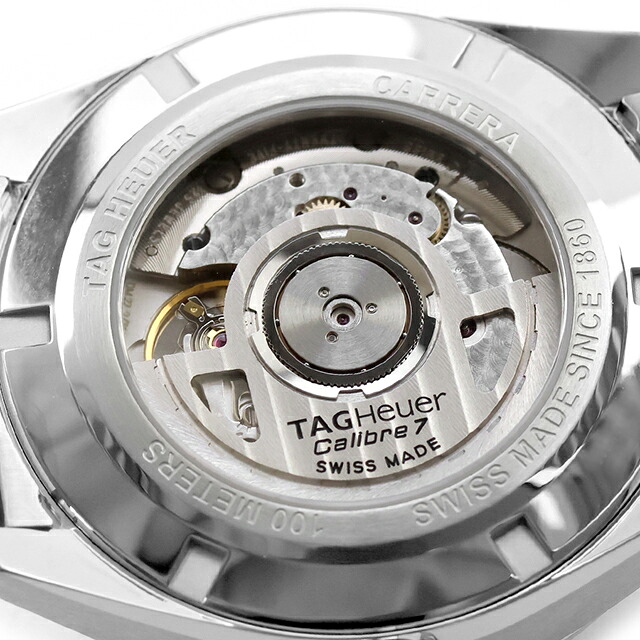 タグ・ホイヤー カレラ キャリバー7 ツインタイム デイト 41mm 自動巻き 腕時計 ブランド メンズ TAG Heuer WBN201A.BA0640 アナログ ネイビー おしゃれ 防水 プレゼント 男性 実用的
