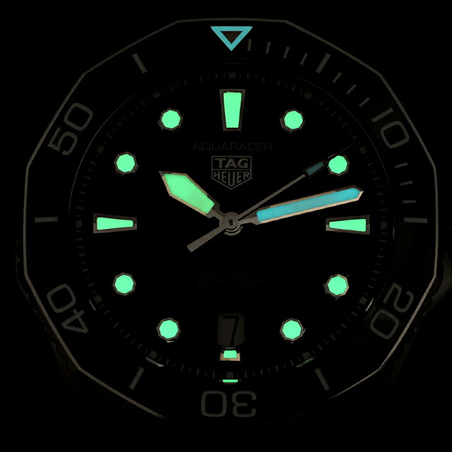 タグ・ホイヤー アクアレーサー プロフェッショナル300 デイト 43mm 自動巻き 腕時計 ブランド メンズ TAG Heuer WBP201A.FT6197 アナログ ブラック 黒 おしゃれ 防水 プレゼント 男性 実用的