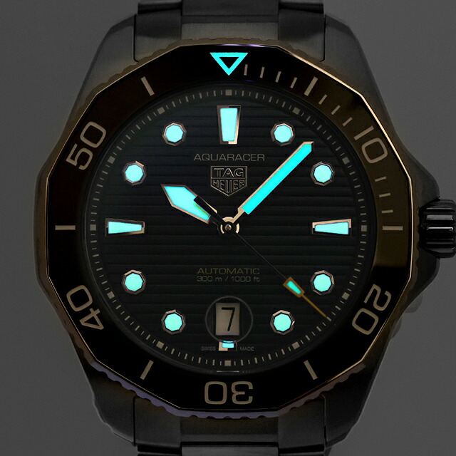 タグ・ホイヤー アクアレーサー プロフェッショナル300 デイト 43mm 自動巻き 腕時計 ブランド メンズ TAG Heuer WBP201B.BA0632 アナログ ブルー おしゃれ 防水 プレゼント 男性 実用的