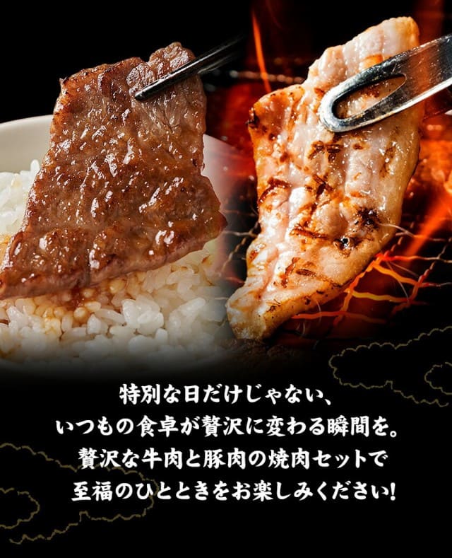  焼肉食べ比べセット 黒毛和牛 豚肉 500g 焼肉セット BBQ 国産 九州産 焼肉 肉 お肉 ウデ モモ 赤身 うまかポーク バラ肉【7-14営業日以内に発送予定（土日祝除く）】