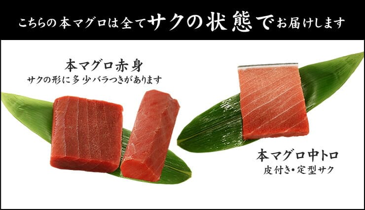 本マグロ 中トロ 赤身 640g セット 解凍レシピ付 [中赤セット-2p]