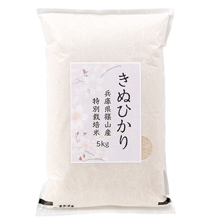 兵庫県　篠山産　特別栽培米　きぬひかり5kg