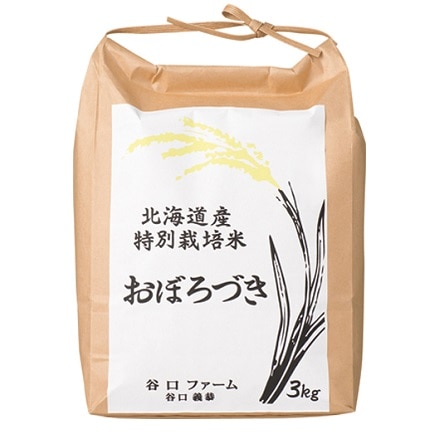 北海道産　特別栽培米　おぼろづき3kg