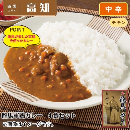 龍馬軍鶏カレー4食