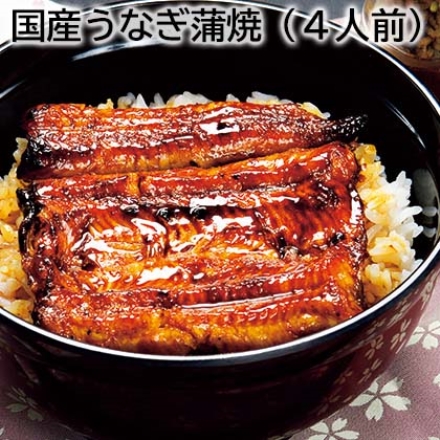 国産うなぎ蒲焼（4人前）