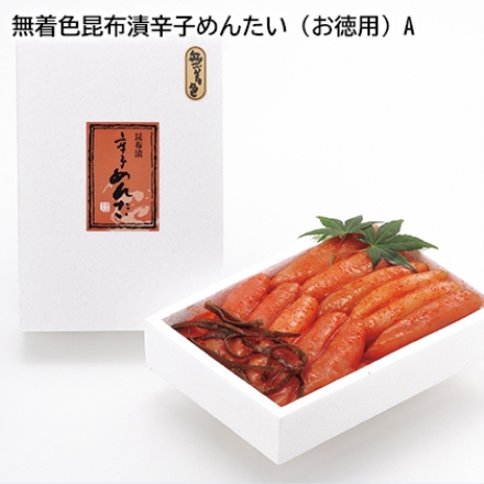 無着色昆布漬辛子めんたい（お徳用）Ａ 500g