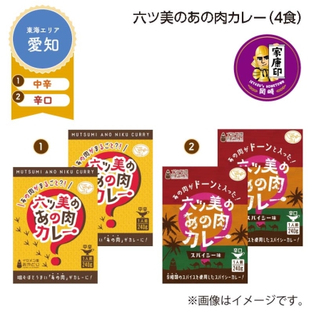 六ツ美のあの肉カレー Ｂ（4食）