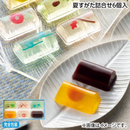 お中元熨斗付き 夏すがた詰合せ6個入 御中元 夏ギフト ギフト 贈答