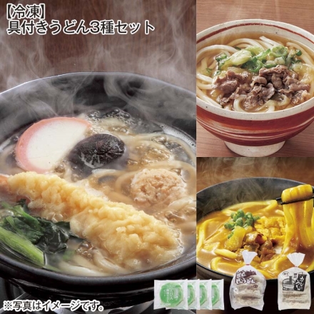 冷凍 具付きうどん3種セット