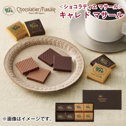 ＜ショコラティエ マサール＞キャレ ド マサール チョコ チョコレート 2種×4枚