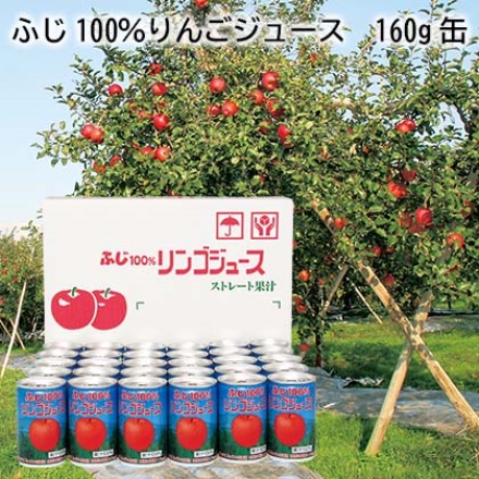 ふじ100％りんごジュース 160ｇ缶 160ｇ×30
