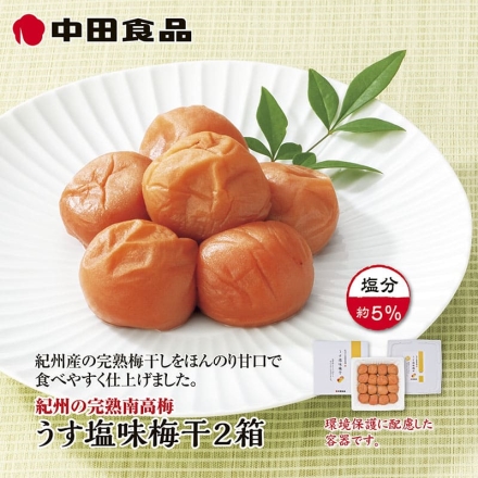 中田食品 うす塩味梅干 ２箱 ５００ｇ×２箱