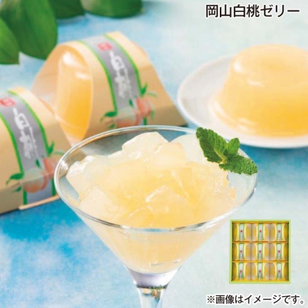 お中元熨斗付き 岡山白桃ゼリー 90g×9 御中元 夏ギフト ギフト 贈答